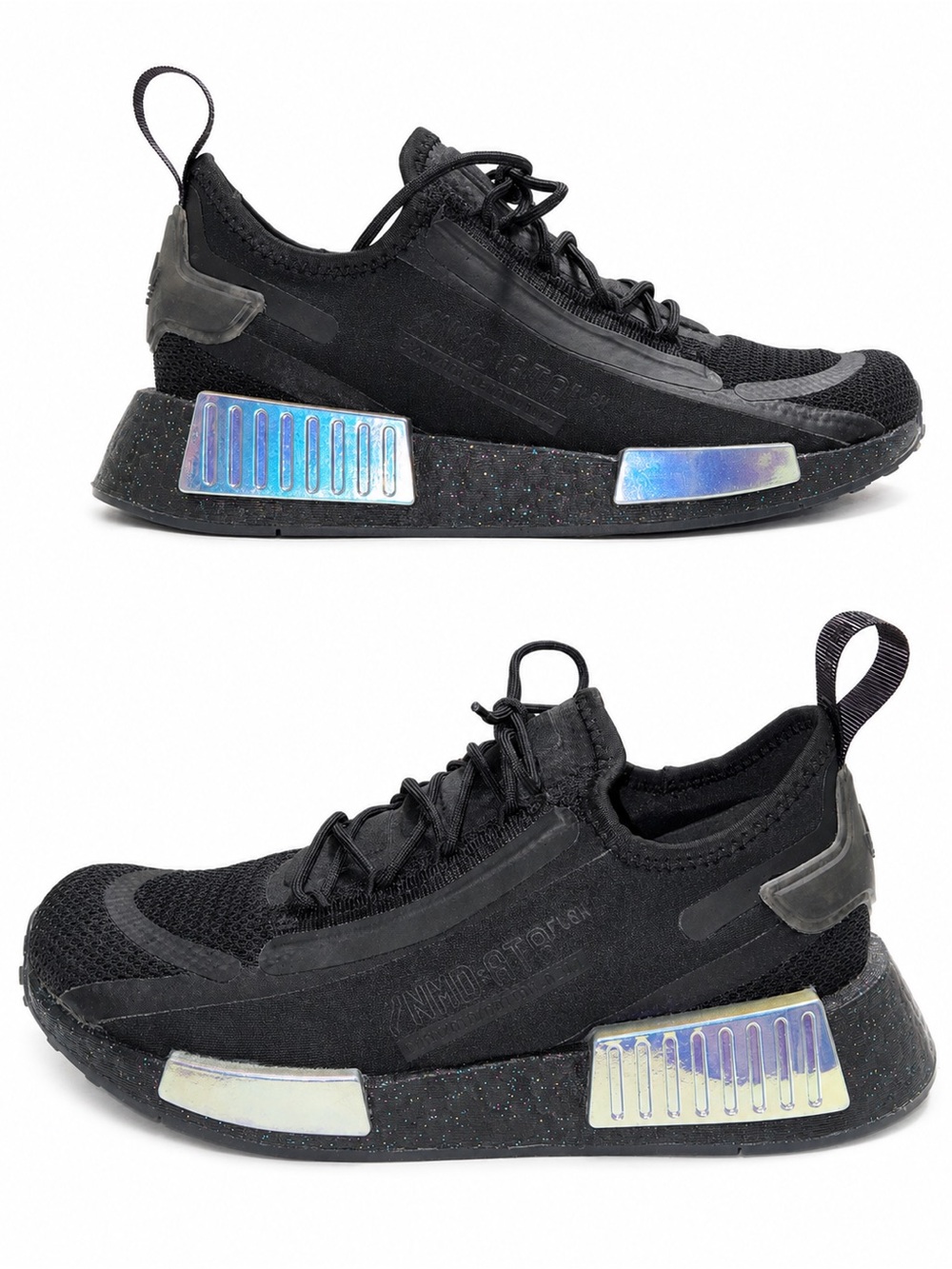 Adidas NMD_R1 Spectoo Black Iridescent Sneakers Women’s Size 8 GZ9288